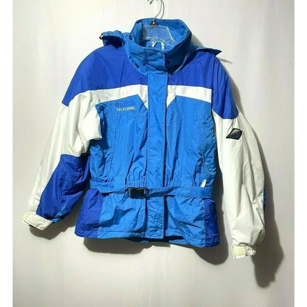 VTG Columbia Women's Tech Series Blue Coat Size M